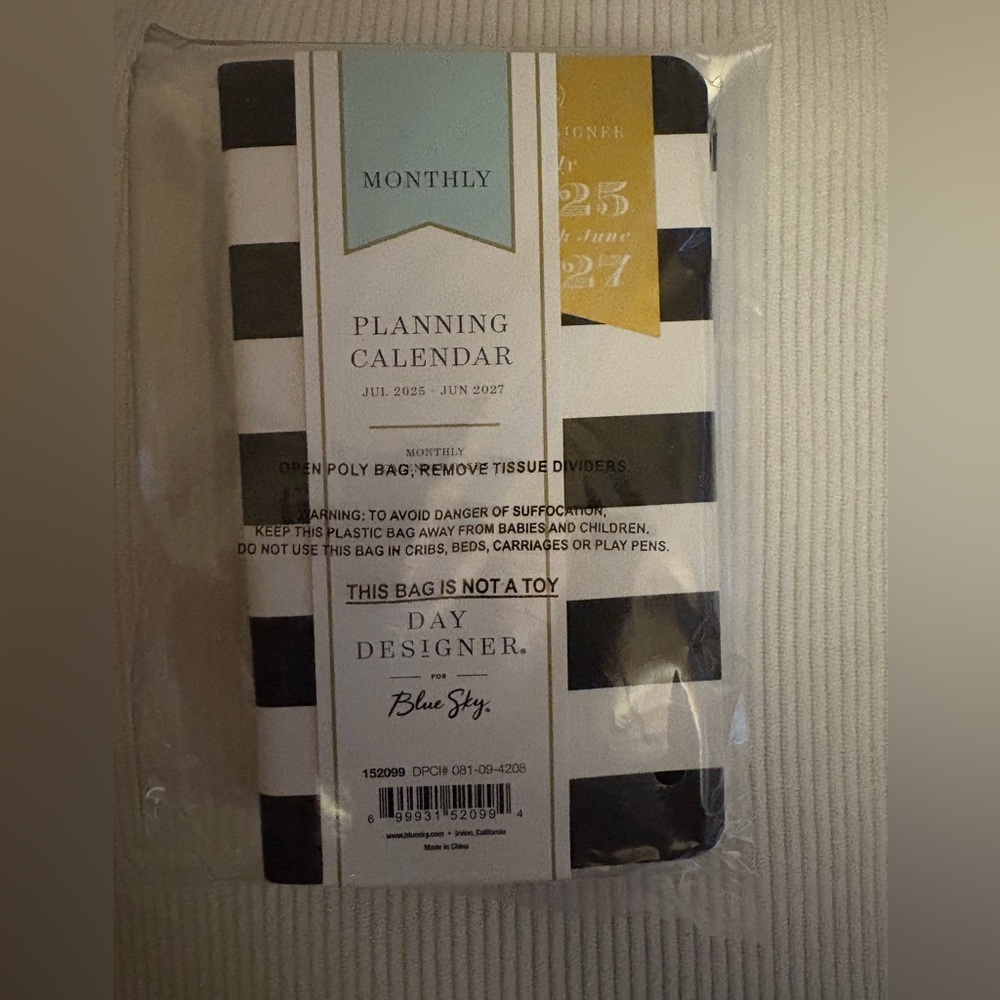 Blue Sky Black and White Planning Calendar 25/27 you get 4!